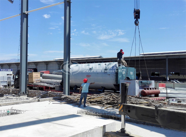 2.8MW WNS系列冷凝式燃气热水锅炉项目（上海鲜花港）